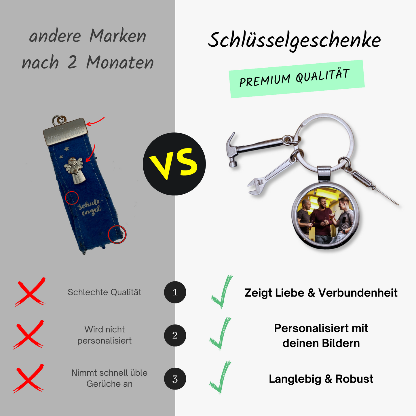 Personalisierter Schlüsselanhänger | HandwerkHelden