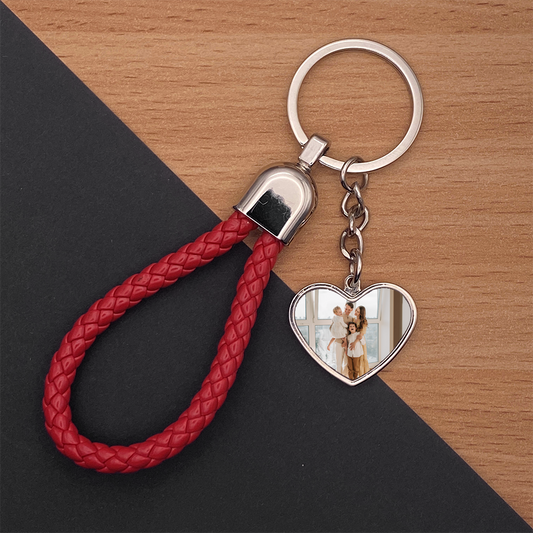 Personalisierter Schlüsselanhänger | Lovely Loop rot
